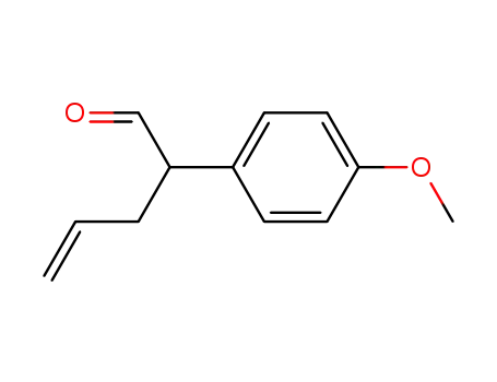 Molecular Structure of 85624-04-0 ((+/-)-α-allyl-α-(p-methoxyphenyl)acetaldehyde)