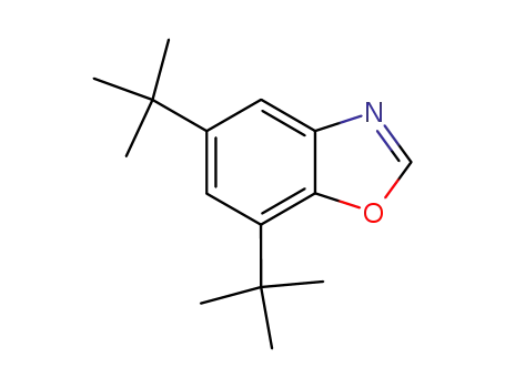 Molecular Structure of 4345-43-1 (5,7-di-tert-butylbenzo[d]oxazole)