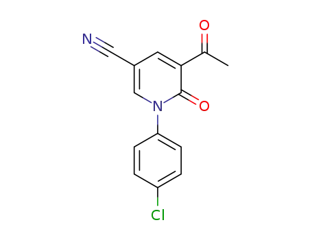 5-acetyl-1-(4-chlorophenyl)-6-oxo-1,6-dihydropyridine-3-carbonitrile
