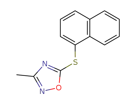 3-methyl-5-(1-naphthylthio)-1,2,4-oxadiazole