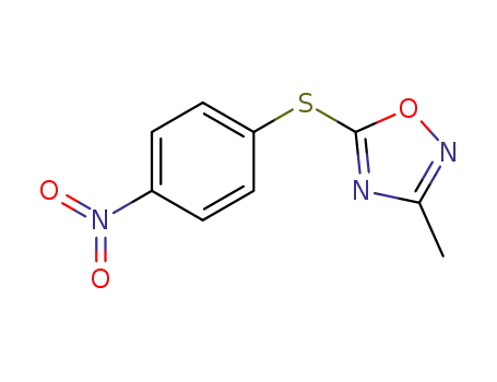 1,2,4-Oxadiazole, 3-methyl-5-[(4-nitrophenyl)thio]-