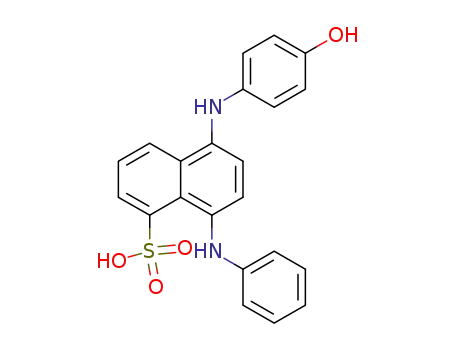 Molecular Structure of 82-31-5 (8-anilino-5-(4-hydroxyanilino)naphthalenesulphonic acid)