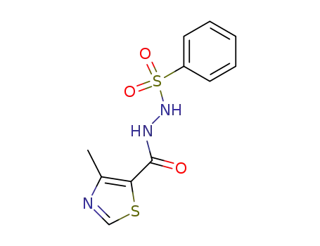 <i>N</i>-benzenesulfonyl-<i>N'</i>-(4-methyl-thiazole-5-carbonyl)-hydrazine