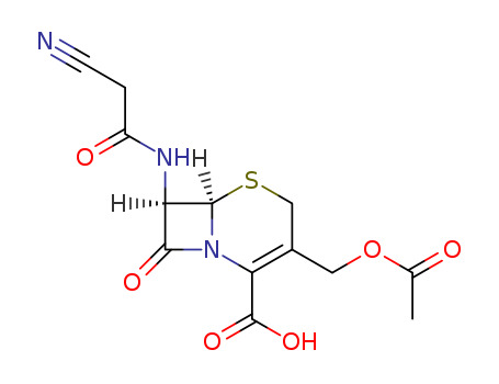 5-Thia-1-azabicyclo[4.2.0]oct-2-ene-2-carboxylicacid, 3-[(acetyloxy)methyl]-7-[(2-cyanoacetyl)amino]-8-oxo-, (6R,7R)-