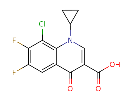 8-chloro-1-cyclopropyl-6,7-difluoro-4-oxoquinoline-3-carboxylic acid
