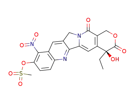 Methanesulfonic acid (S)-4-ethyl-4-hydroxy-10-nitro-3,13-dioxo-3,4,12,13-tetrahydro-1H-2-oxa-6,12a-diaza-dibenzo[b,h]fluoren-9-yl ester