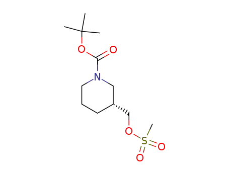 1-Piperidinecarboxylic acid, 3-[[(methylsulfonyl)oxy]methyl]-,
1,1-dimethylethyl ester, (3R)-