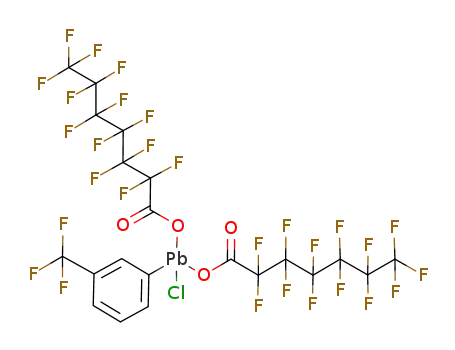 Molecular Structure of 102644-91-7 (C<sub>21</sub>H<sub>4</sub>ClF<sub>29</sub>O<sub>4</sub>Pb)