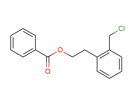 Molecular Structure of 168476-58-2 (Benzeneethanol, 2-(chloroMethyl)-, 1-benzoate)