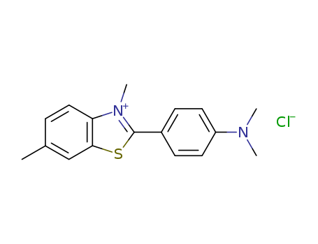 Benzothiazolium,2-[4-(dimethylamino)phenyl]-3,6-dimethyl-, chloride (1:1)