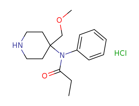 Propanamide,N-[4-(methoxymethyl)-4-piperidinyl]-N-phenyl-, hydrochloride (1:1)
