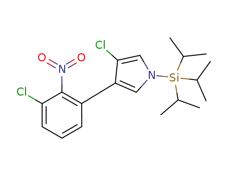 3-chloro-4-(3'-chloro-2'-nitrophenyl)-N-(TIPS)pyrrole