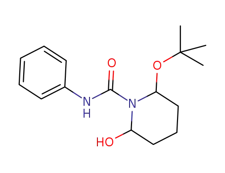 Molecular Structure of 1274701-95-9 (2-tert-butoxy-6-hydroxy-N-phenylpiperidine-1-carboxamide)