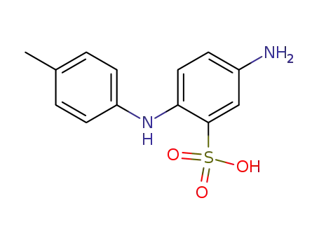 Molecular Structure of 91-31-6 (5-amino-2-(p-toluidino)benzenesulphonic acid)