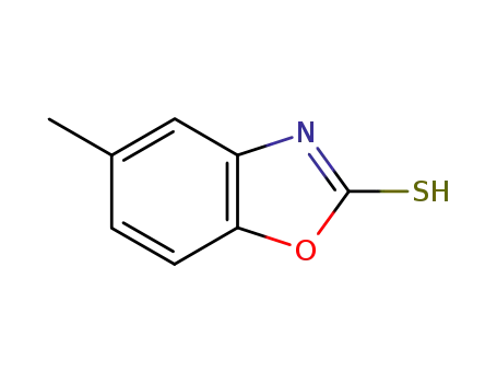 Molecular Structure of 22876-22-8 (2-Mercapto-5-methylbenzoxazole)