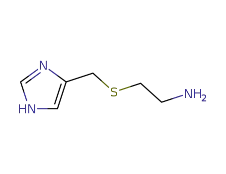 Molecular Structure of 38585-66-9 (Ethanamine, 2-[(1H-imidazol-4-ylmethyl)thio]-)