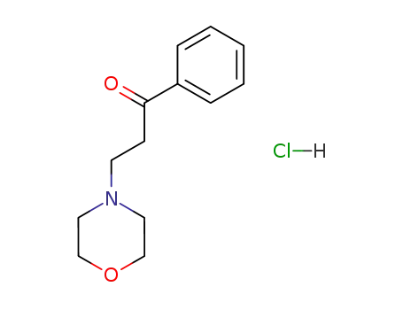 Molecular Structure of 1020-16-2 (BETA-(4-MORPHOLINO)PROPIOPHENONE HYDROCHLORIDE)
