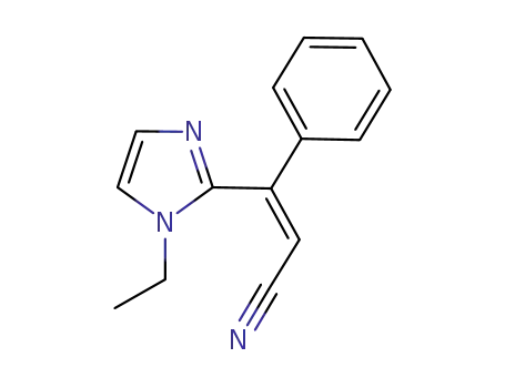(Z)-3-(1-ethyl-1H-imidazol-2-yl)-3-phenyl-2-propenenitrile