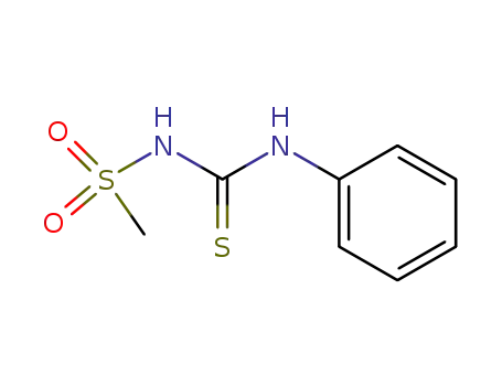 Molecular Structure of 6171-11-5 (1-Methylsulfonyl-3-(phenyl)thiourea)