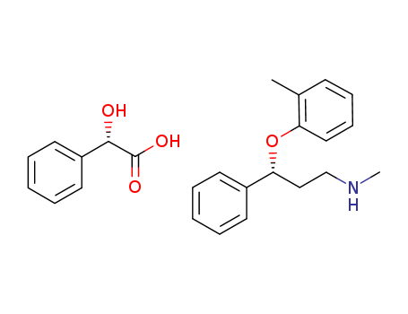 (S)-alpha-hydroxy-benzeneacetic acid compd. With (R)-N-methyl-gamma-(2-methylphenoxy)benzenepropanamine (1:1)
