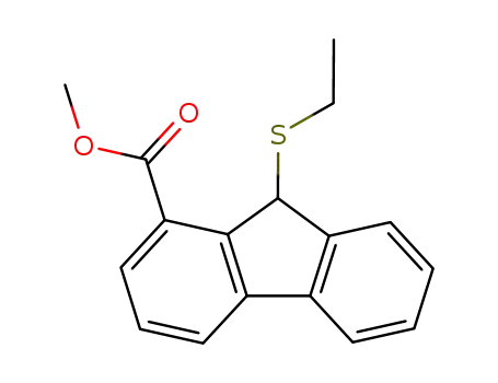 methyl 9-(ethylthio)fluorene-1-carboxylate