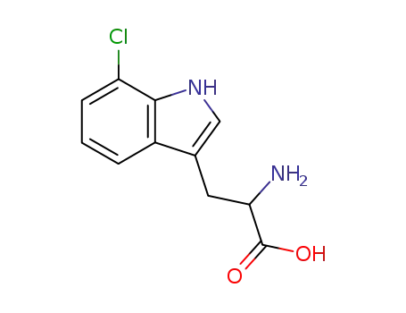 Molecular Structure of 153-97-9 (7-chlorotryptophan)