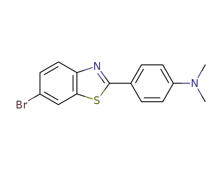 Molecular Structure of 346691-88-1 (Benzenamine, 4-(6-bromo-2-benzothiazolyl)-N,N-dimethyl-)