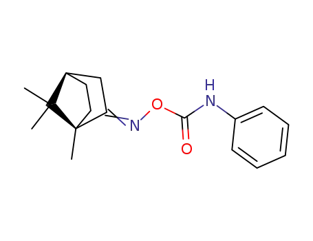 (1<i>R</i>)-bornan-2-one-(<i>O</i>-phenylcarbamoyl oxime ); carbanilic acid derivative of (d-camphor)-oxime
