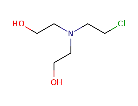 Molecular Structure of 4669-21-0 (2,2'-[(2-chloroethyl)amino]diethanol)