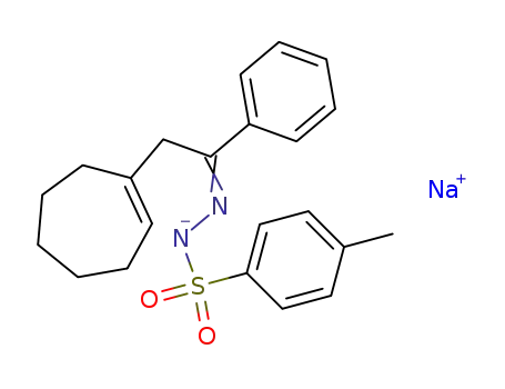 sodium salt of α-(cyclohepten-1-yl)-acetophenone N-tosylhydrazone