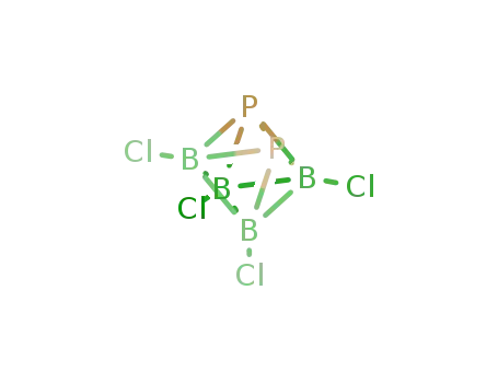 Molecular Structure of 112897-10-6 (closo-3,4,5,6-tetrachloro-1,2-diphosphahexaborane<sup>(4)</sup>)