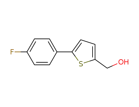 Molecular Structure of 1225916-69-7 ([5-(4-fluorophenyl)thiophen-2-yl]methanol)