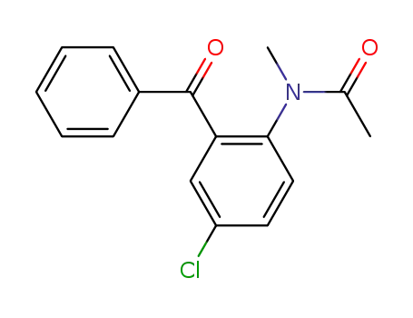 Molecular Structure of 36271-03-1 (Acetamide, N-(2-benzoyl-4-chlorophenyl)-N-methyl-)
