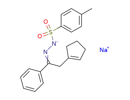 Molecular Structure of 73594-32-8 (sodium salt of α-(cyclopenten-1-yl)acetophenone N-tosylhydrazone)