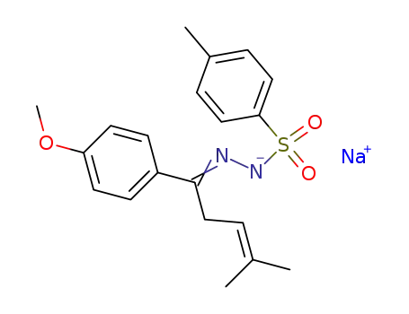 sodium salt of 1-(p-anisyl)-4-methyl-3-penten-1-one N-tosylhydrazone