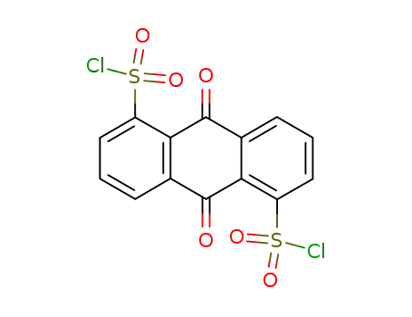 Molecular Structure of 36003-92-6 (9,10-Dihydro-9,10-dioxo-1,5-anthracenedisulfonyl chloride)