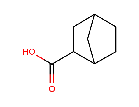 Molecular Structure of 824-62-4 (BICYCLO[2.2.1]HEPTANE-2-CARBOXYLIC ACID)