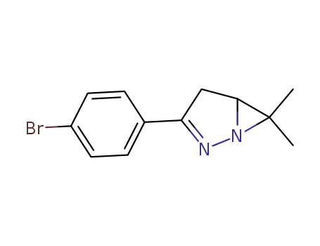 Molecular Structure of 87013-67-0 (3-(p-bromophenyl)-6,6-dimethyl-1,2-diazabicyclo<3.1.0>hex-2-ene)