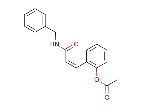 2-<(Z)-3-(benzylamino)-3-oxo-1-propenyl>phenyl acetate