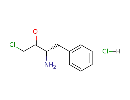 Molecular Structure of 34351-19-4 ((3S)-3-amino-1-chloro-4-phenyl-2-butanone hydrochloride)