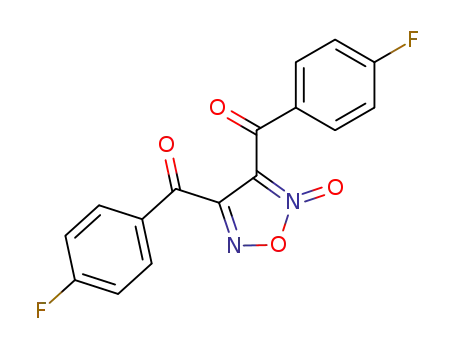 Molecular Structure of 65239-31-8 ((2-oxido-1,2,5-oxadiazole-3,4-diyl)bis[(4-fluorophenyl)methanone])