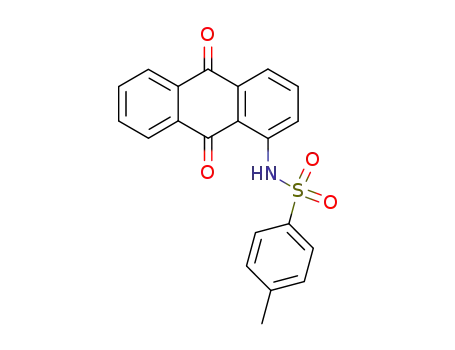 Molecular Structure of 55868-85-4 (N-(9,10-dioxo-9,10-dihydroanthracen-1-yl)-4-methylbenzenesulfonamide)