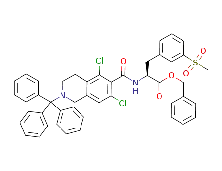 Molecular Structure of 1194550-63-4 (C<sub>46</sub>H<sub>40</sub>Cl<sub>2</sub>N<sub>2</sub>O<sub>5</sub>S)