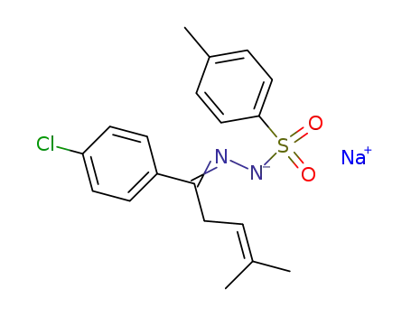 Molecular Structure of 100189-05-7 (sodium salt of 1-(p-chlorophenyl)-4-methyl-3-penten-1-one N-tosylhydrazone)