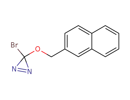 Molecular Structure of 774197-64-7 (3H-Diazirine, 3-bromo-3-(2-naphthalenylmethoxy)-)
