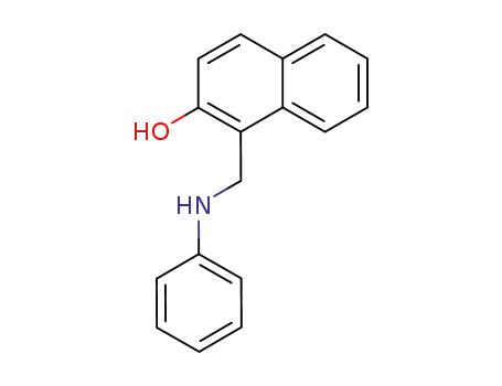 Molecular Structure of 6638-95-5 (1-[(phenylamino)methyl]naphthalen-2-ol)