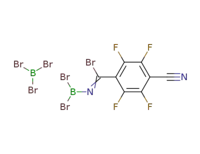 Br<sub>2</sub>BNC(Br)C<sub>6</sub>F<sub>4</sub>CN*BBr<sub>3</sub>