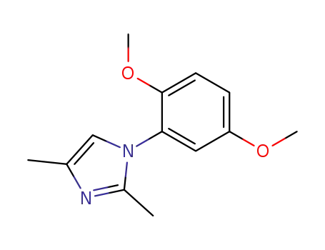 Molecular Structure of 103693-77-2 (1-(2,5-Dimethoxy-phenyl)-2,4-dimethyl-1H-imidazole)