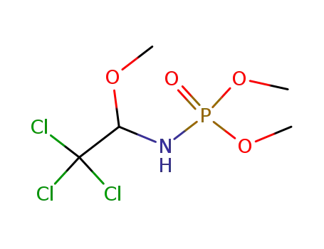 Molecular Structure of 70743-02-1 (O,O-dimethyl (2,2,2-trichloro-1-methoxyethyl)phosphoramidate)