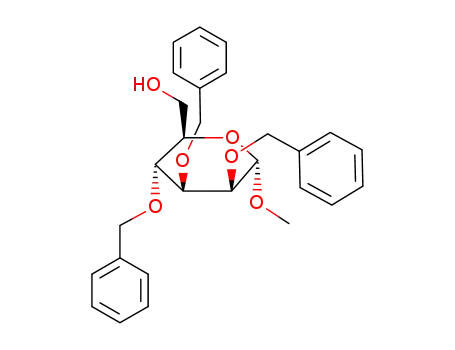 Molecular Structure of 34212-64-1 (methyl 2,3,4-tri-O-benzyl-α-D-mannopyranoside)